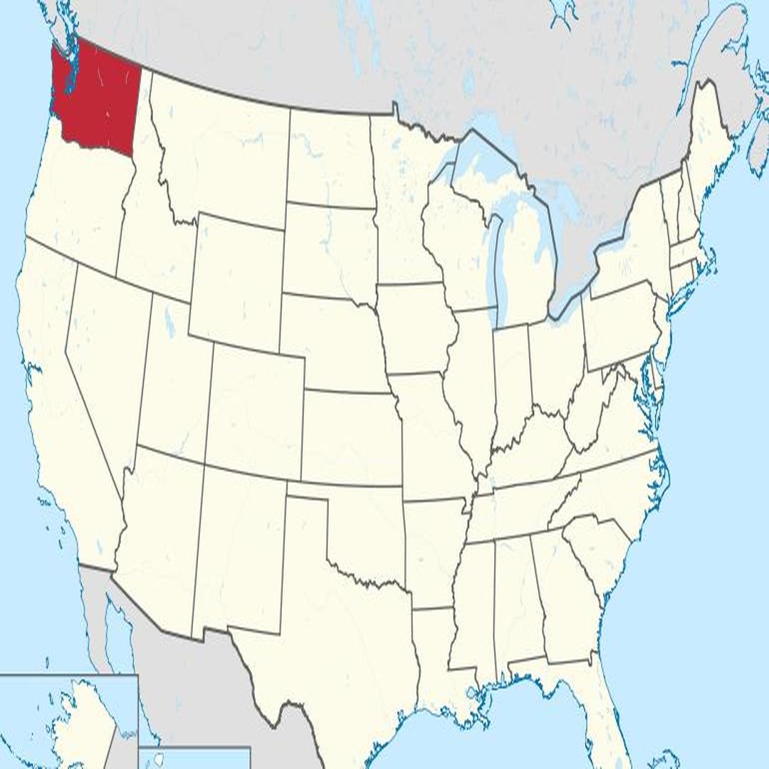 华盛顿州位置图片