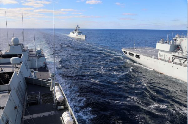 中俄“海上联合-2021”联合军事演习