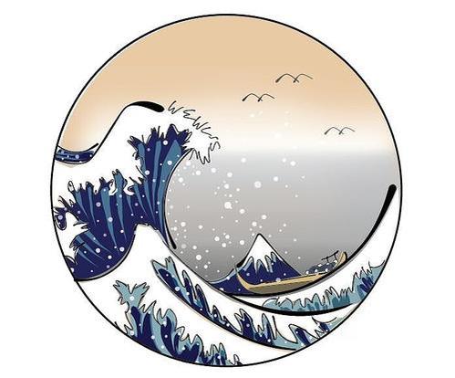 神奈川冲浪里 葛饰北斋绘画作品 头条百科
